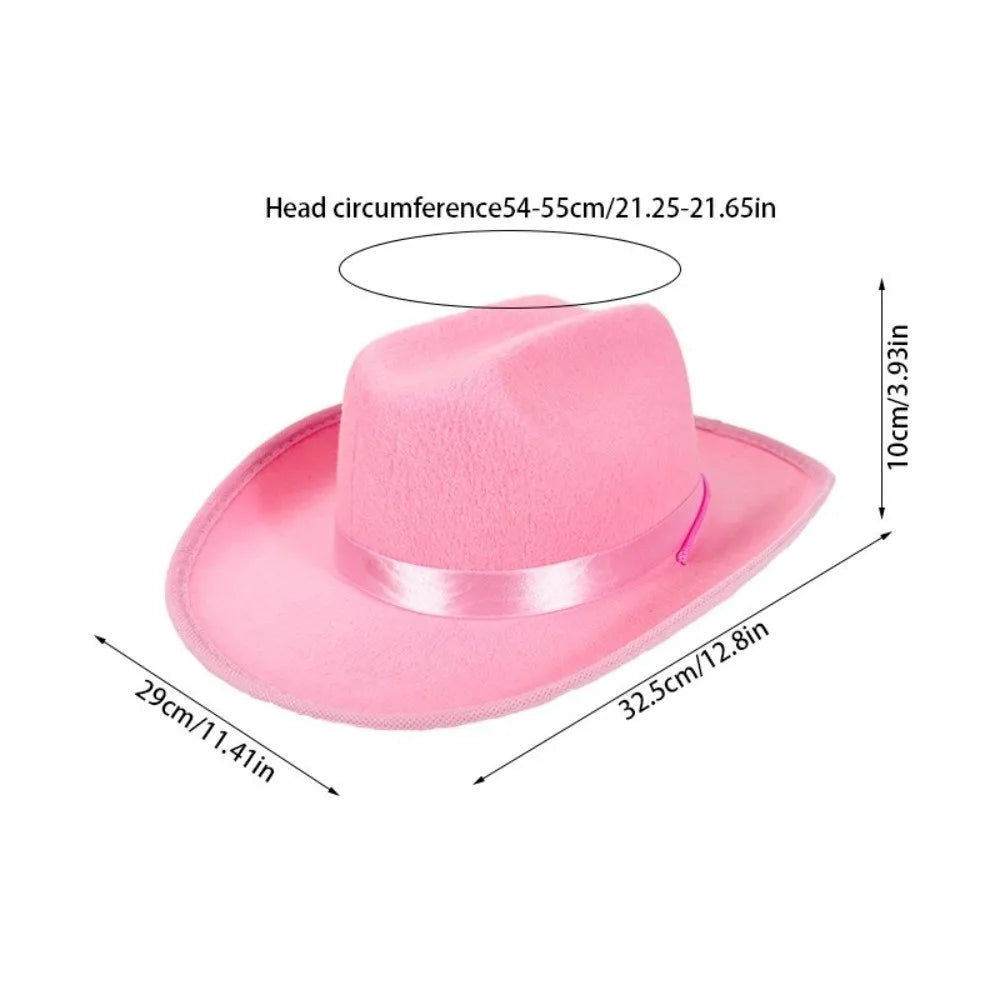 Wide Brim Western Cowboy Hat – Unisex Costume & Photo Prop