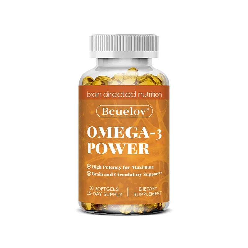 Omega-3 Fish Oil Softgels – DHA & EPA Non-GMO Supplement