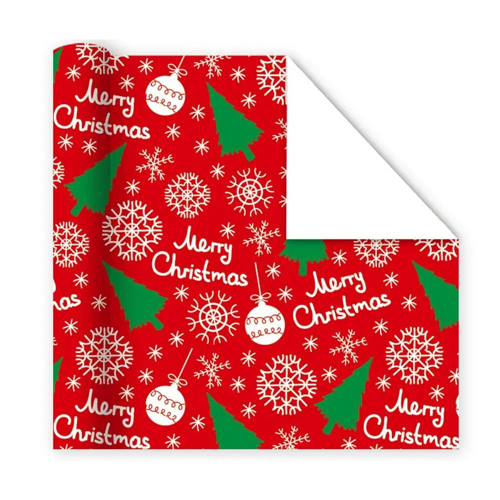 Vintage Christmas Gift Wrapping Paper – Santa & Tree DIY Craft