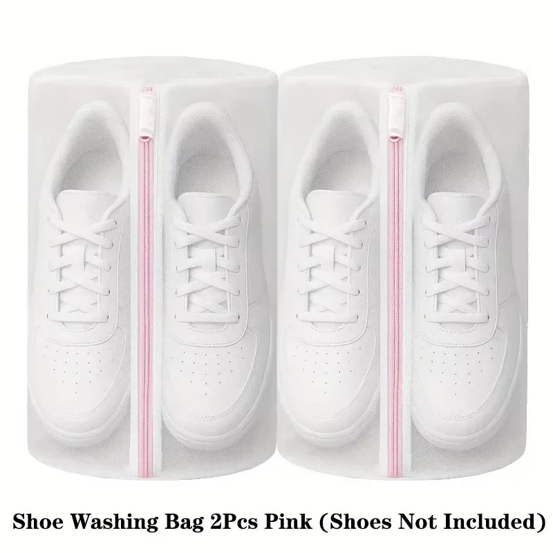 2-Pack Honeycomb Mesh Laundry Bags for Shoes, Bras & Delicates
