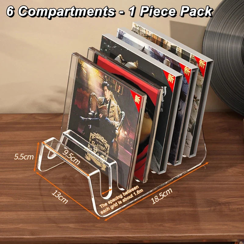 Transparent CD Rack – Album, Record & Tape Display Stand