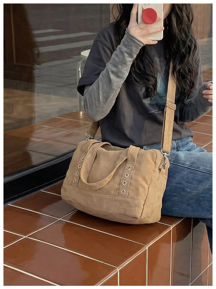 Nixie Women's Denim Tote Bag – Large Shoulder Crossbody