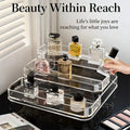 Multi-Layer Clear Makeup Organizer | Dustproof Cosmetic Storage