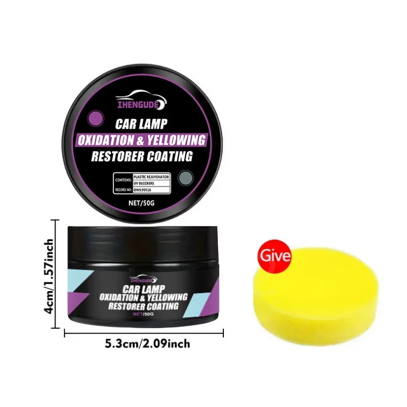 Car Headlight Restoration Kit – Polishing & Oxidation Remover
