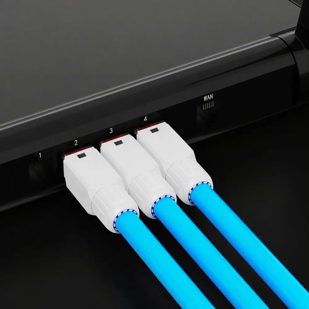 Tool-Free RJ45 Connector CAT6A CAT6 Gold Plated Field Plug