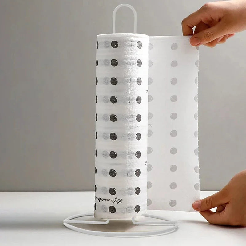 Stainless Steel Tissue Holder – Vertical Roll Paper Storage Rack