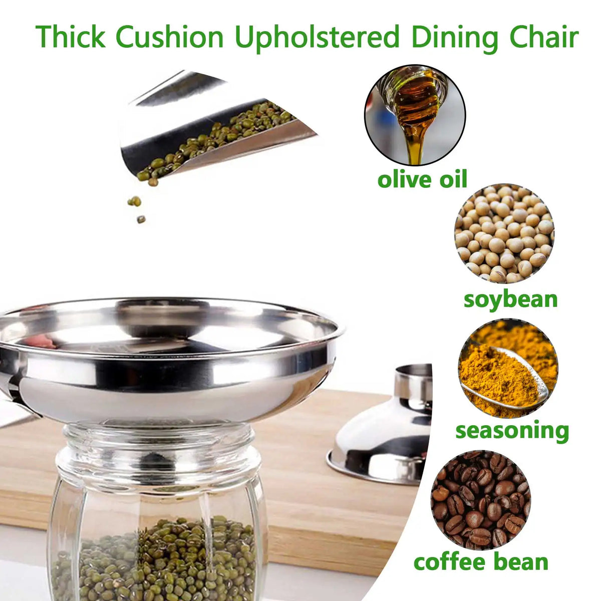 Wide Mouth Stainless Steel Funnel – Kitchen & Liquid Transfer
