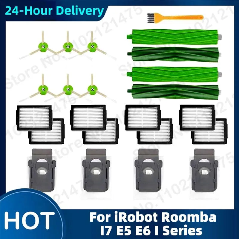 Roomba i7 E5 E6 Replacement Parts – HEPA Filter & Brushes