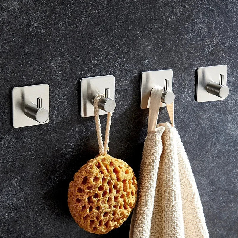 Stainless Steel 3M Self-Adhesive Wall Hook | No-Drill