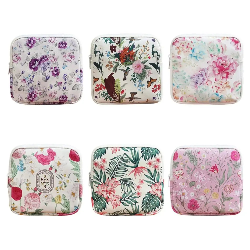Zipper Pouch Sanitary Pads Bag Multipurpose Travel Coin Purse