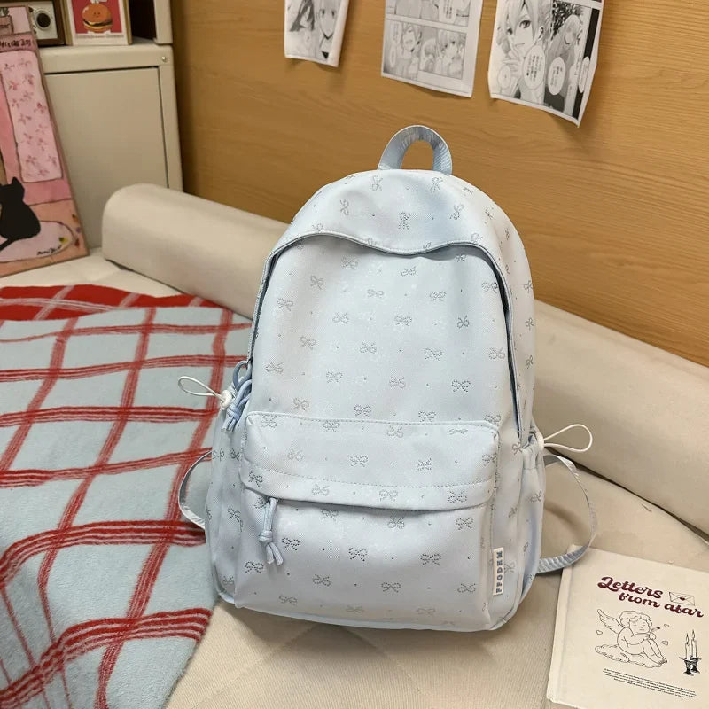Korean Style Casual Backpack – Large Capacity Lightweight School Bag