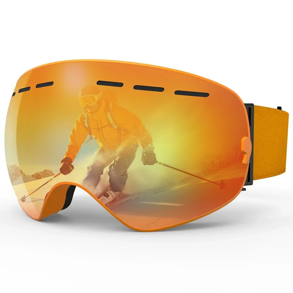 X-TIGER Magnetic Ski Goggles – Anti-Fog Snowboard Set