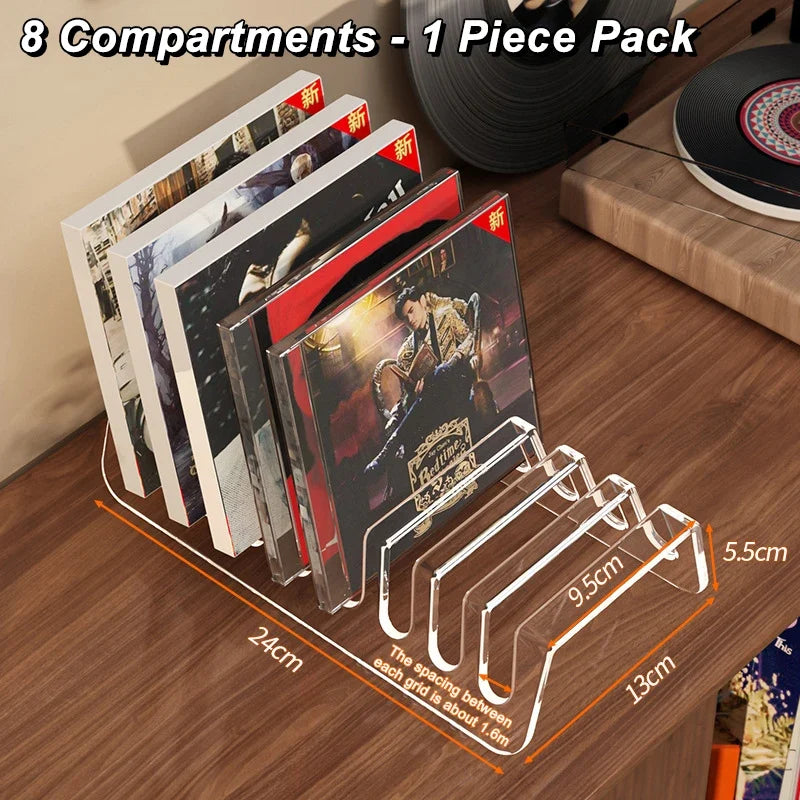 Transparent CD Rack – Album, Record & Tape Display Stand