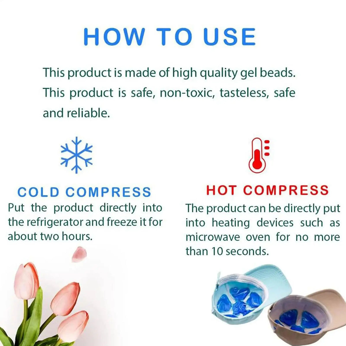 Gel Ice Pack Cooling Pad for Helmets & Hats | Reusable