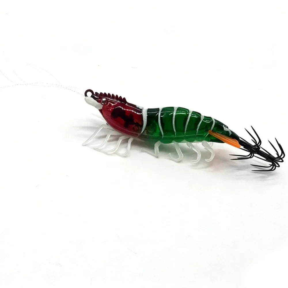 Squid Jig Wood Shrimp Lure 80mm 6.6g – Sinking Sea Fishing