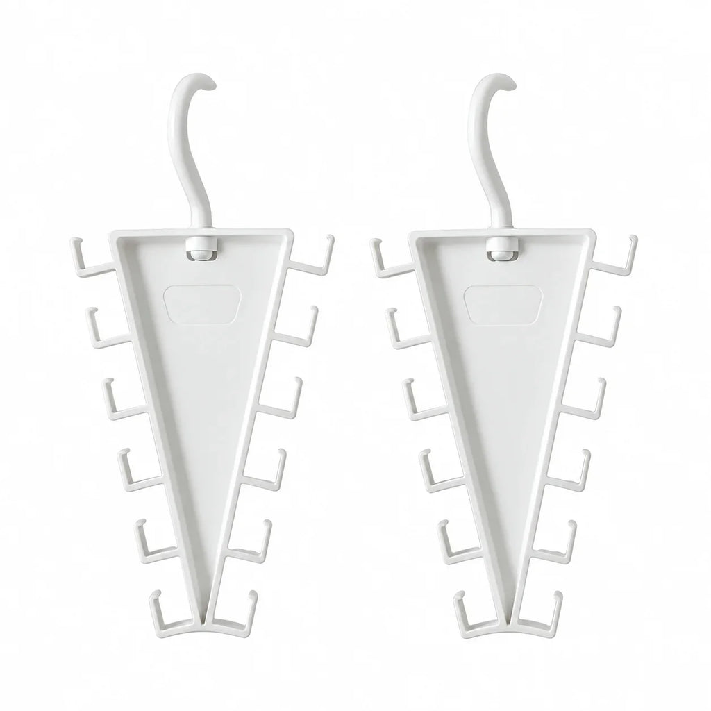 12-Hook Rotatable V-Shape Closet Hanger Organizer