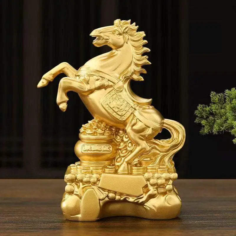 2026 Year of the Horse Feng Shui Zodiac Resin Sculpture