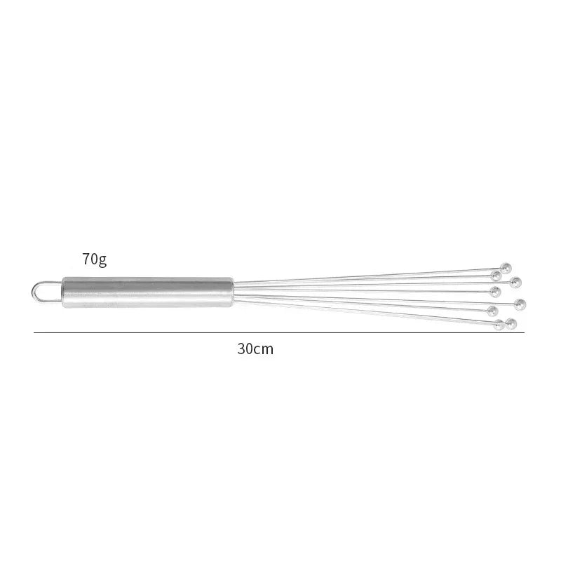 Stainless Steel Ball Whisk Set 10" & 12" – Manual Egg Beater