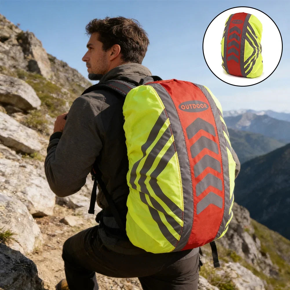 Waterproof Reflective Backpack Rain Cover | 20L–55L Sport Bag
