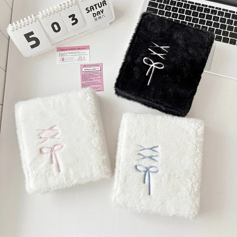 Cute Bow Plush A6 Kpop Photocard Album & Card Holder