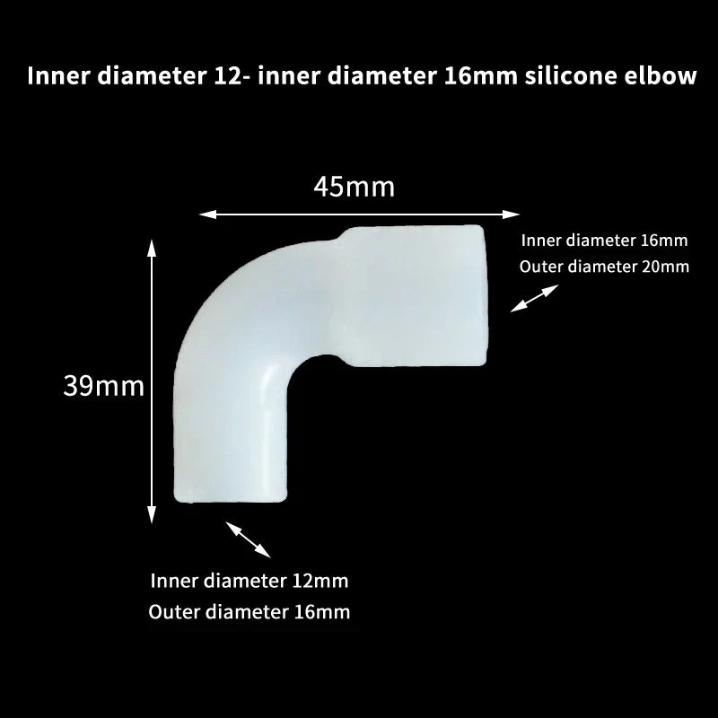 Silicone Elbow Pipe Connector for Garden & Aquarium Tubing