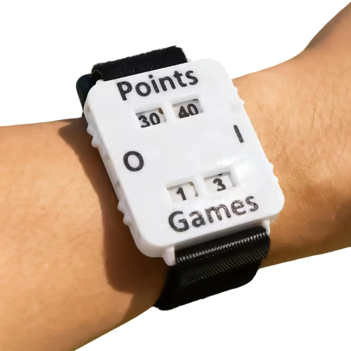 Tennis Score Keeper Wristband – Big Screen Adjustable Counter