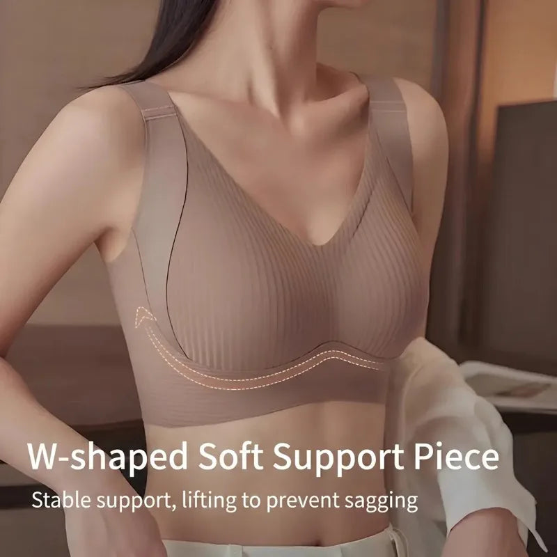 Women's Wireless Minimizer Bra – Seamless Full Coverage