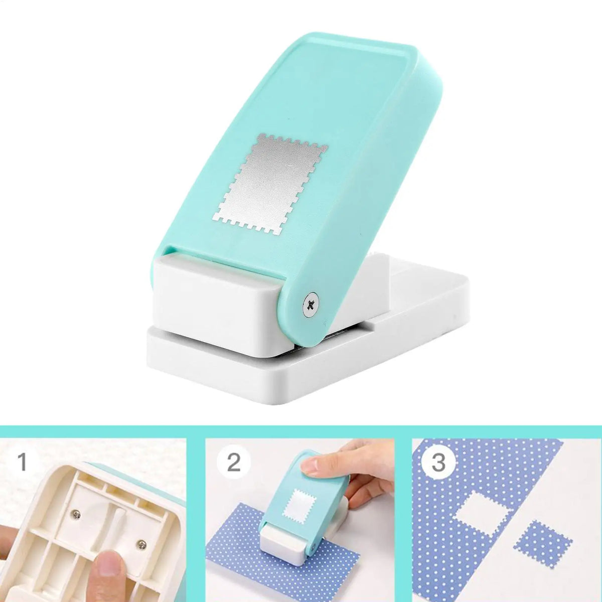 Lever Action Stamp Punch Cutter for Scrapbooking & Card Making