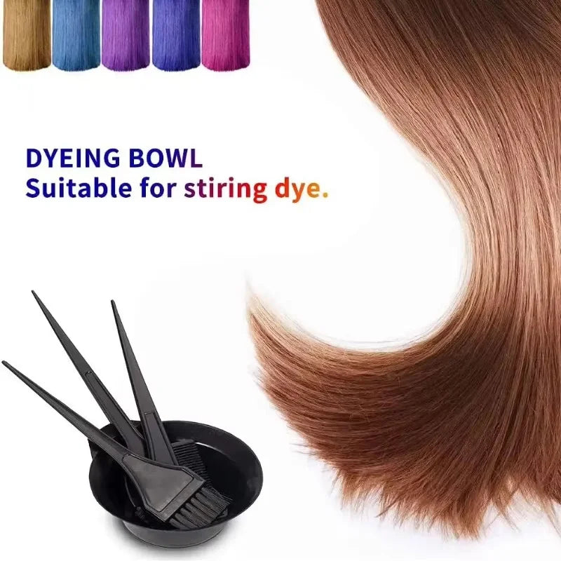 Hair Dyeing Tools Set – Brushes, Bowls, Cape & Gloves Kit