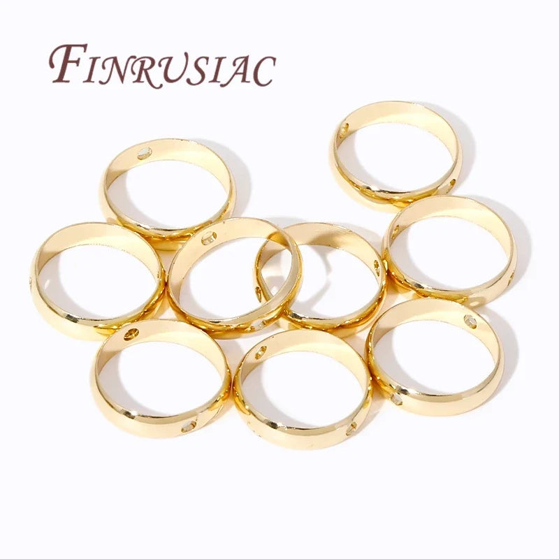 Gold & Silver Plated Brass Bead Frame Rings | DIY Jewelry Making