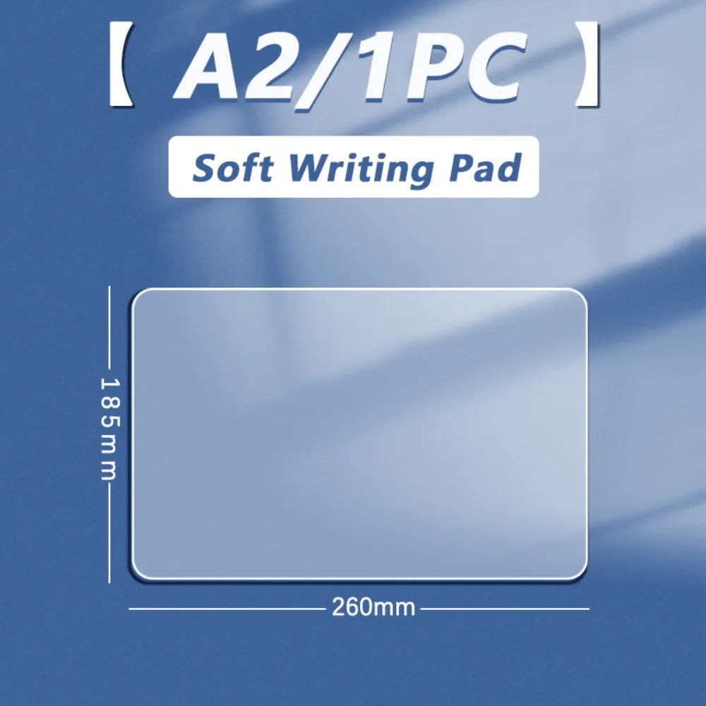 Transparent PP Desk Mat – Waterproof Writing Pad A2 A3 A4 A5