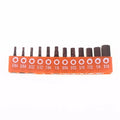 Magnetic Screwdriver Bit Set 12/24 Pc – 25mm Hex Shank S2 Steel