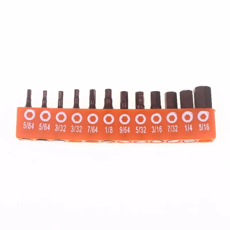 Magnetic Screwdriver Bit Set 12/24 Pc – 25mm Hex Shank S2 Steel