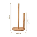 Bamboo Kitchen Roll Paper & Tissue Holder – Desktop Rack