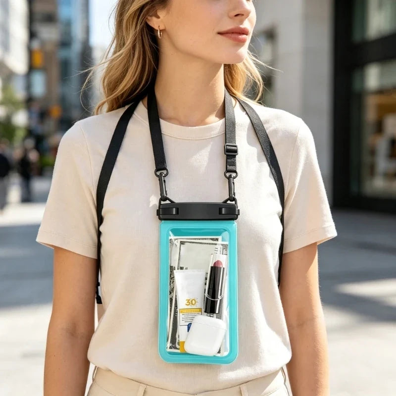 Waterproof Phone Bag – Dual Pocket Dry Case with Lanyard