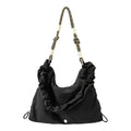 Korean Slouchy Crossbody Bag – Large Nylon Shoulder Bag