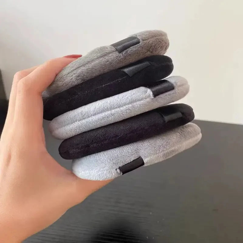 Large Drop Shape Velvet Powder Puff – Loose Powder Makeup Tool