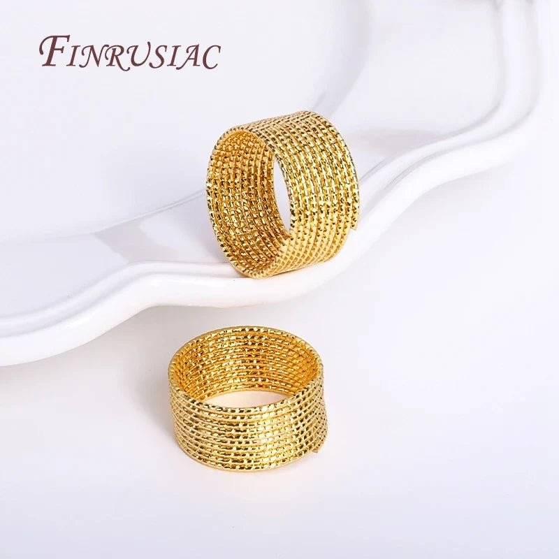 18K Gold Plated Brass Ring Wire | DIY Jewelry Making – 5 Pcs
