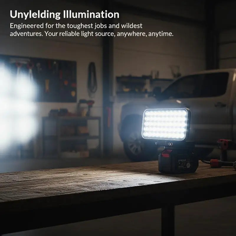 Portable LED Flashlight & Spotlight – Camping & Emergency