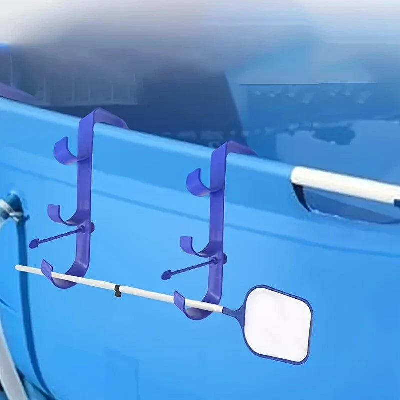 Pool Skimmer Net Holder Adjustable Telescopic Pole Hanger
