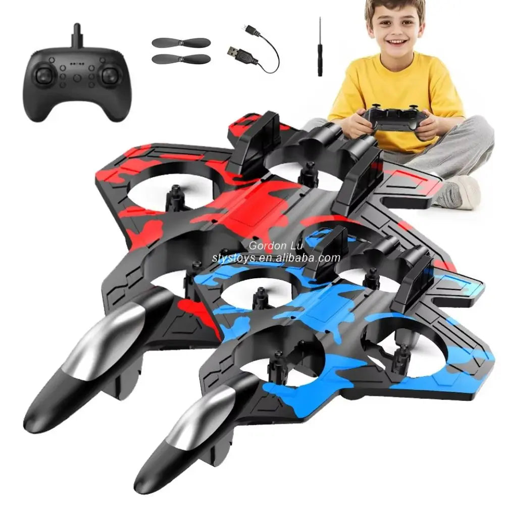 2.4GHz Foam RC Stunt Plane – Gravity Sensing, LED, Kids Toy