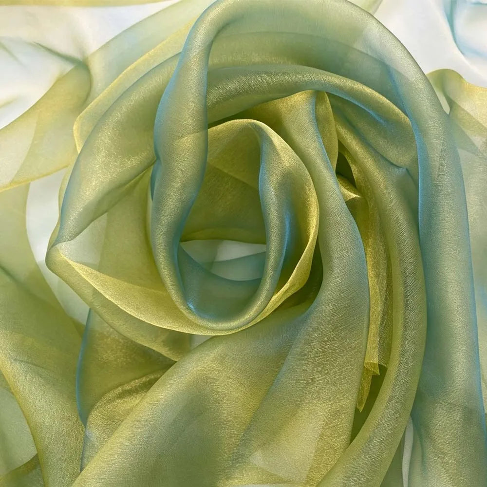 Two-Tone Gradient Organza Fabric 150x100cm – Soft Sheer Yarn