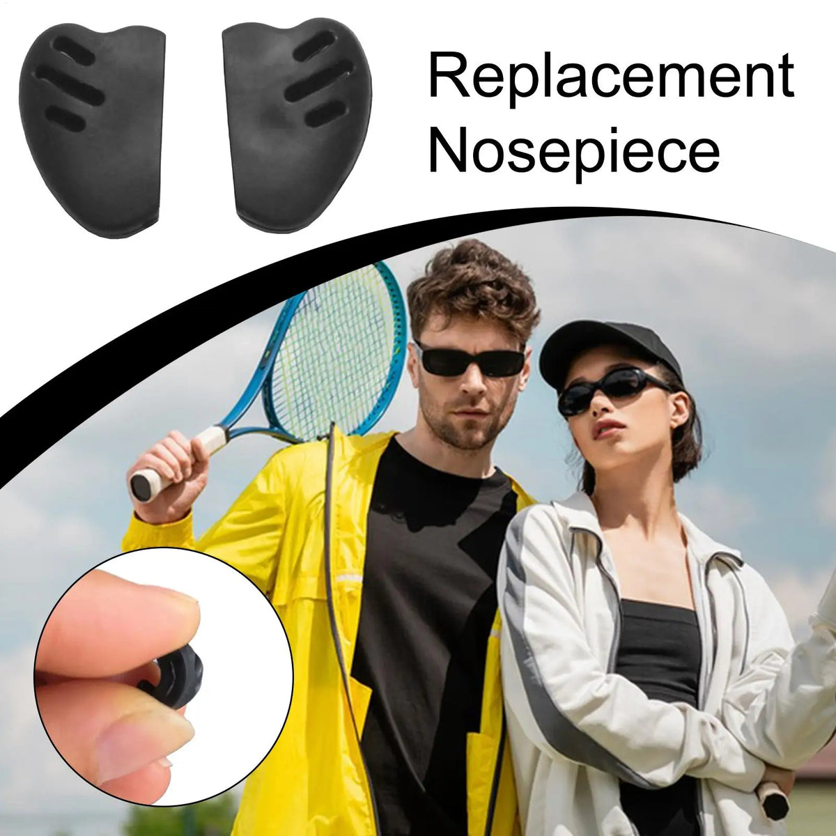 Sport Sunglasses Nose Pads – Soft Rubber Cycling Nose Pieces