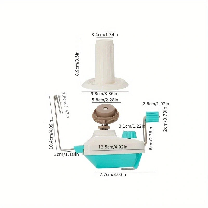 Manual Yarn Ball Winder – Compact Knitting & Crochet Tool