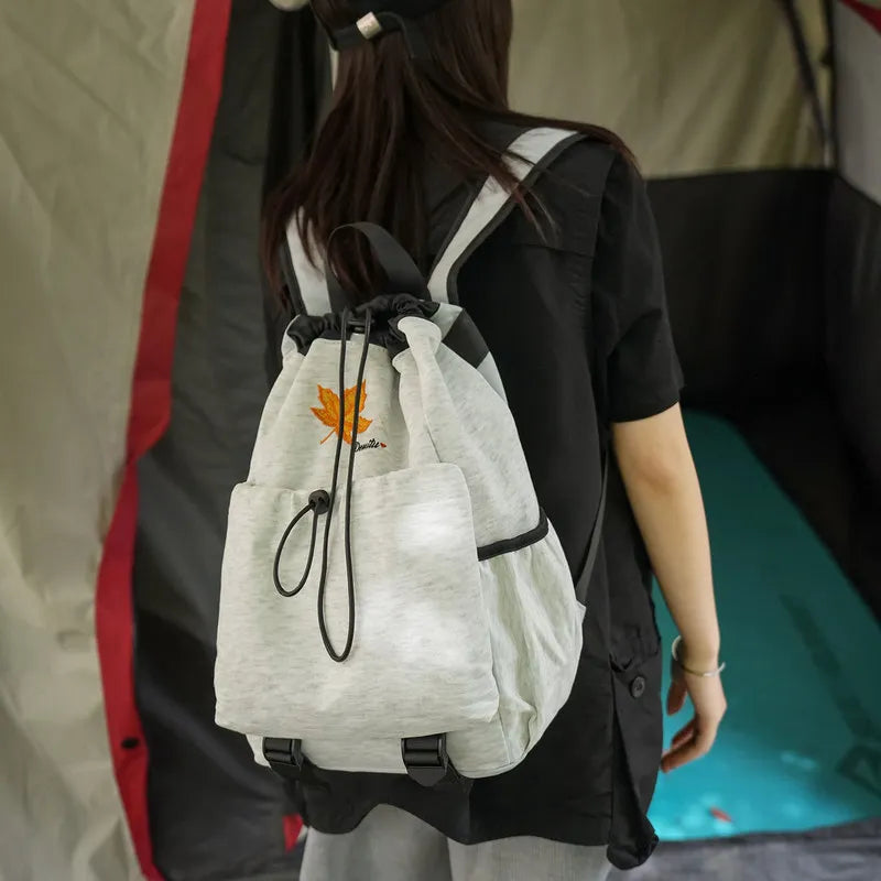 Korean Badminton Racket Drawstring Backpack | Large Capacity