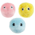 3-Pack Cat Interactive Squeaky Plush Ball Toys | Electric Moving