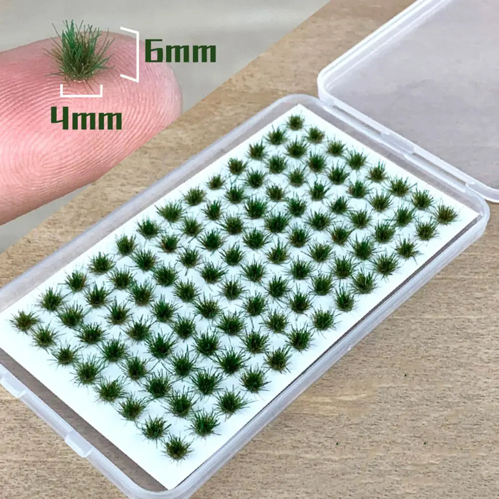 Static Grass Tufts 104pcs – Miniature Landscape Scenery Kit