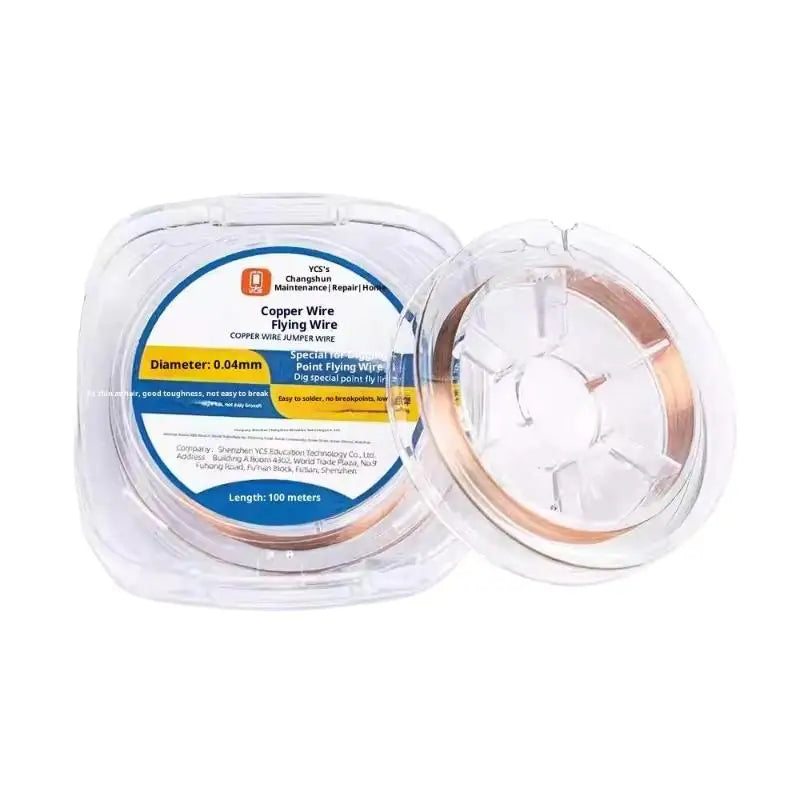 Super Fine Copper Jumper Wire 0.04mm 100m for PCB Repair