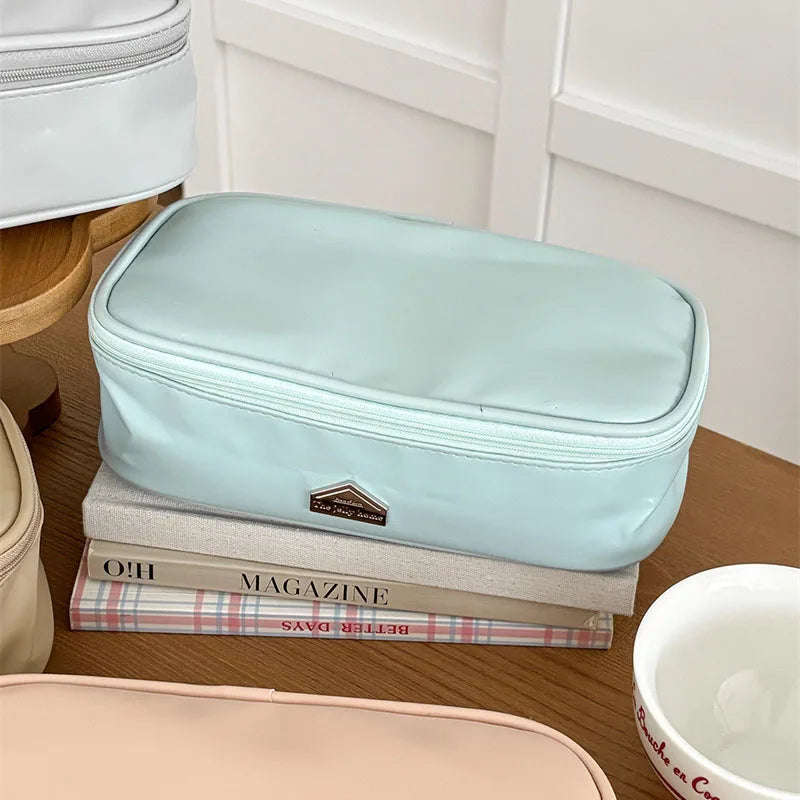Waterproof PU Makeup Organizer Bag | Large Travel Toiletry Bag