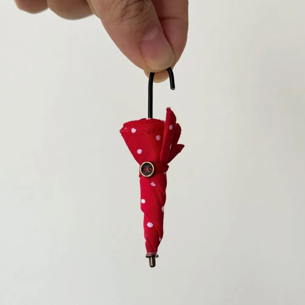 Polka Dot Mini Umbrella 5cm – BJD Doll Decoration Prop